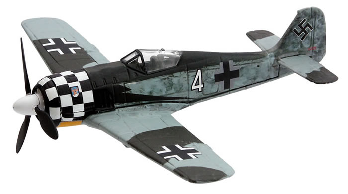 FW190 A4 - 1/JG1 - Schipol, Holland, 1943 - Diecast Devon- Models