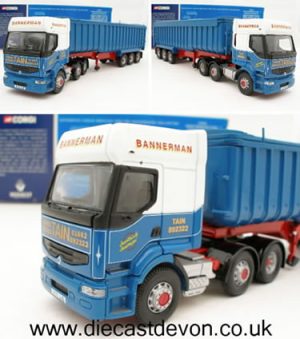 Main image for the model Corgi CC12106 Bannerman Renault Premium Bulk Tipper