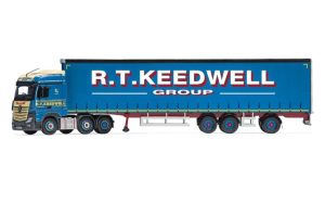Main image for the model Corgi CC15808 Mercedes-Benz Actros (MP4) Super Trailer Curtainside Keedwell