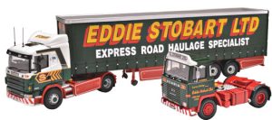 Main image for the model Corgi CC99203 Edward Stobart 1954-2011 Commemorative Set (Scania 4 Series with Curtainside and Scania 111 Tractor Unit)