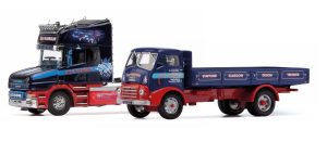 Main image for the model Corgi CC99204 Stan Robinson Commemorative Set, Scania T Cab and Morris 4 Wheel Dropside