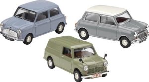 Main image for the model Corgi MI2003 Mini 50th Anniversary 3-piece set: - Austin Mini, Morris Mini Cooper & Austin Mini Van
