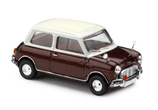 Vanguards Corgi 1/43 VA02533 - Austin Mini Cooper S - Marron - Voiture De Steve McQueen