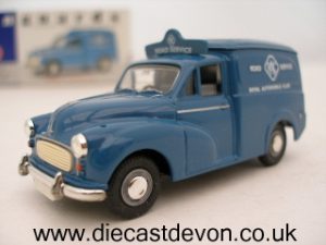 Main image for the model Corgi Vanguards VA11005 RAC Morris Minor Van