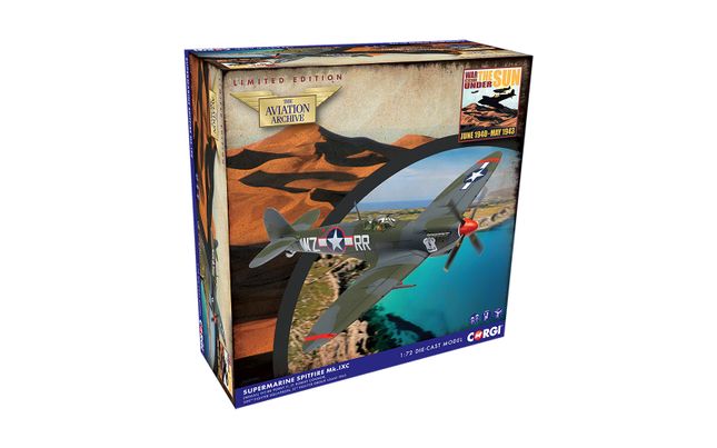 aa29104_3.jpg Main image for the Corgi AA29104 Supermarine Spitfire Mk.IXc 'Porky II' - 31st USAAF - Lt. Robert Connor shown on a white background