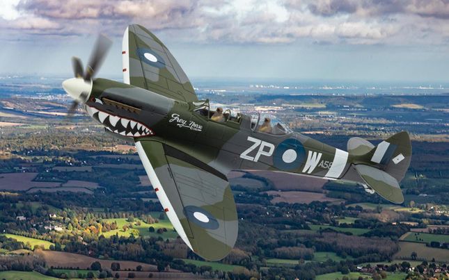 Main image for the model Corgi AA29201 Supermarine Spitfire T.9 ‘Grey Nurse’ - TE308 - Biggin Hill Heritage Hangar.