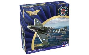Main image for the Corgi AA29201 Supermarine Spitfire T.9 ‘Grey Nurse’ - TE308 - Biggin Hill Heritage Hangar. shown on a white background