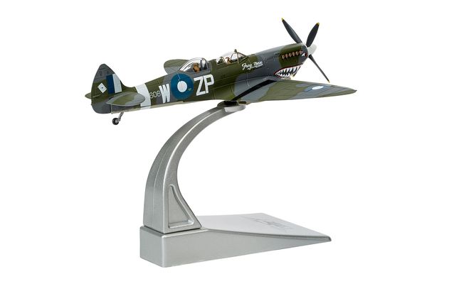 aa29201_4.jpg Main image for the Corgi AA29201 Supermarine Spitfire T.9 ‘Grey Nurse’ - TE308 - Biggin Hill Heritage Hangar. shown on a white background