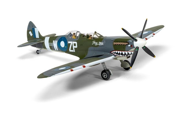 aa29201_5.jpg Main image for the Corgi AA29201 Supermarine Spitfire T.9 ‘Grey Nurse’ - TE308 - Biggin Hill Heritage Hangar. shown on a white background