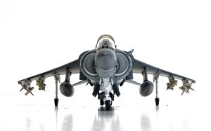 Main image for the Corgi AA29303 McDonnell Douglas AV-8B Harrier II Plus - 165001/01 - VMA-214 'Black Sheep' shown on a white background