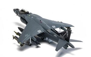Main image for the Corgi AA29303 McDonnell Douglas AV-8B Harrier II Plus - 165001/01 - VMA-214 'Black Sheep' shown on a white background