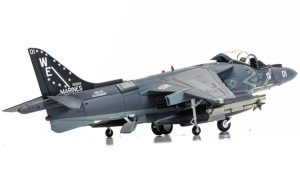 Main image for the Corgi AA29303 McDonnell Douglas AV-8B Harrier II Plus - 165001/01 - VMA-214 'Black Sheep' shown on a white background