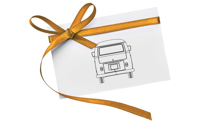 cc02734_volkswagen-campervan-happy-birthday_tag.jpg Main image for the Corgi CC02734 Volkswagen Campervan Happy Birthday shown on a white background