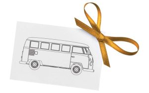 Main image for the Corgi CC02736 Volkswagen Campervan Congratulations shown on a white background