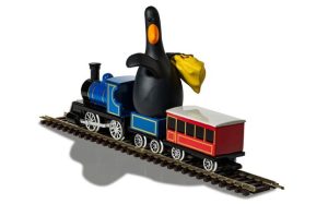 Main image for the Corgi CC80602 Wallace & Gromit - The Wrong Trousers - Feathers McGraw & Locomotive shown on a white background