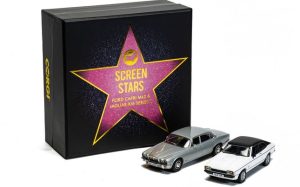 Main image for the Corgi CC91992 Screen Stars: Ford Capri MK2 & Jaguar XJ6 Series 2 - Twin Car Pack shown on a white background