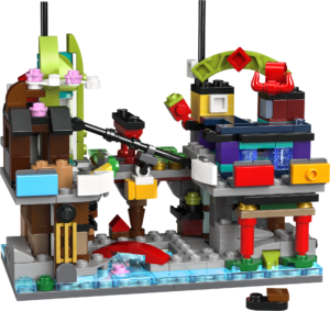 Main image for the LEGO 40706- NINJAGO Micro NINJAGO® City Markets shown on a white background