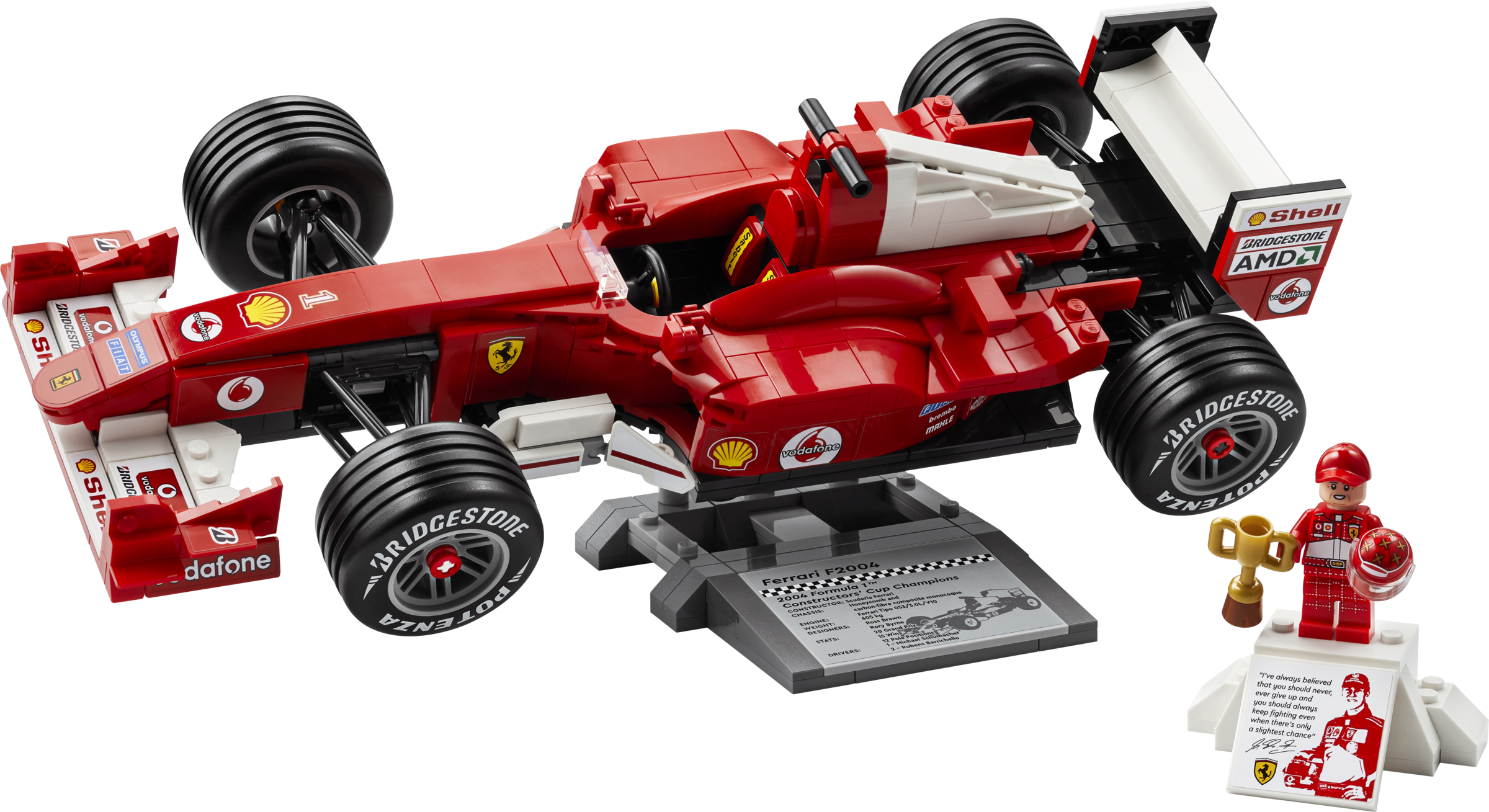 Main image for the model LEGO 11375- Lego Icons Ferrari F2004 & Michael Schumacher